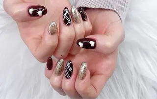 ネイル 長さだし/持込/ ins風ネイル/Umのネイルデザイン