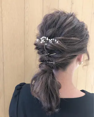 ミディアム ヘアアレンジ 女性リピ90%🍨 🩷佐藤みずきのヘアスタイル