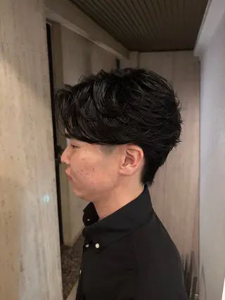 パーマ メンズ メンズハイトーン特化 てるぼうのヘアスタイル