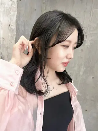 カラー 森田遥奈/透明感カラ ー/似合わせカットのヘアスタイル