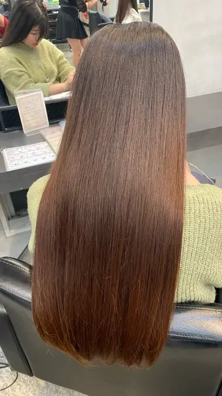 ロング メンズパーマ✨️/ 縮毛カラー🫧あきはのヘアスタイル