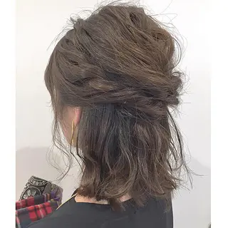 ヘアアレンジ 透明感♡︎♡︎ 佐々木早苗のヘアスタイル