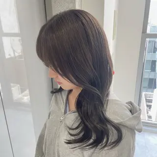セミロング カラー 🌿透明感赤み消し Keishin🌿のヘアスタイル