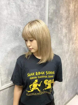 ミディアム 【.ico】心斎橋/ ウルフ/飛田ゆうきのヘアスタイル