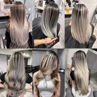 ロング yosuke 梅田/バレイヤージュのヘアスタイル