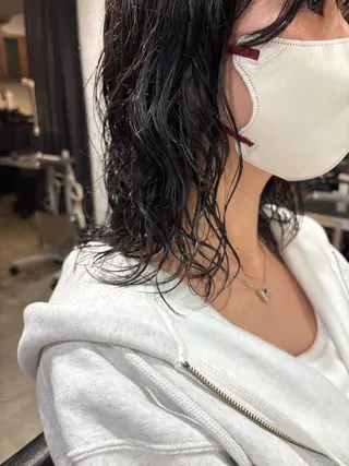 セミロング パーマ 【お洒落パーマ】 Elme　肥塚康汰郎のヘアスタイル