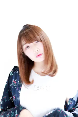 ロング カラー パーマ ヘアアレンジ 前髪/ハイライト得意 安西駿一　【銀座】のヘアスタイル