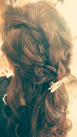 ヘアアレンジ ロング ヘアセット/髪質改善 /カラー/TADOのヘアスタイル