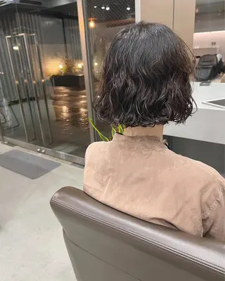 ショート パーマ ボブパーマコテ巻き風 パーマNo1深江秀平のヘアスタイル