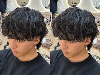 ショート パーマ メンズ パーマ職人DAIKI ツイスパ/波巻きのヘアスタイル