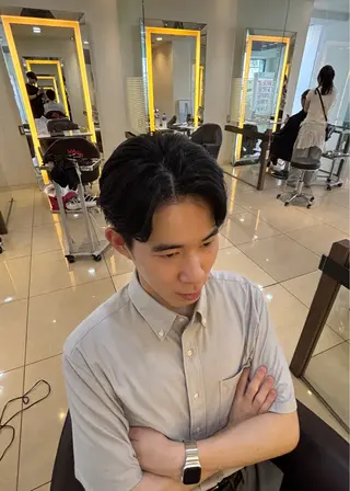 パーマ メンズ 辻野 光希のヘアスタイル