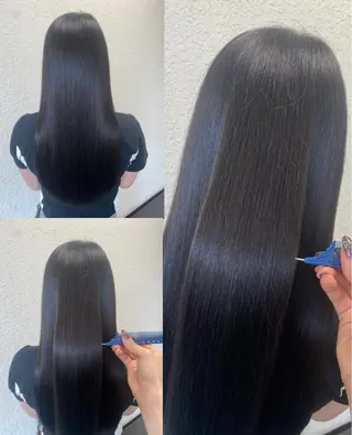 ロング カラー 福原 未来のヘアスタイル