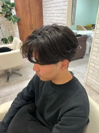 ショート パーマ メンズ ️️髪質改善✨ミニモ 学割/Hina💖のヘアスタイル