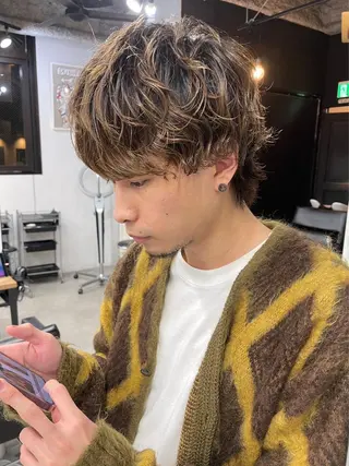 パーマ メンズ 🧸艶々韓国ヘア 🧁mizunaのヘアスタイル