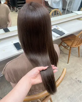 ロング カラー レイヤーカット/ 縮毛矯正/ミサキ💐のヘアスタイル