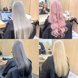 ロング カラー カット・ブリーチ TAIGAのヘアスタイル