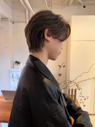 カラー メンズ 落合希 Olivebeigeのヘアスタイル