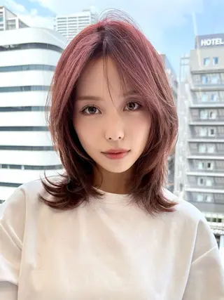 ミディアム ショート白髪染め無料 ／河瀬謙介のヘアスタイル