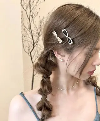 セミロング カラー Peg.hair所属・柔らかhair🤍 Rinaのヘアスタイル