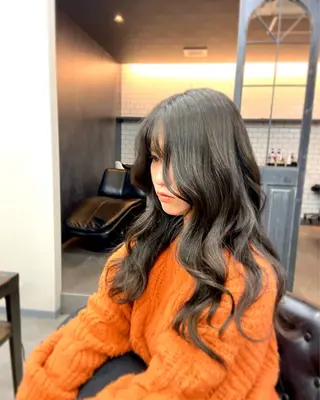 ロング カラー 【salon Def】所属・韓国風・透明感カラー 💫ami💫のヘアスタイル