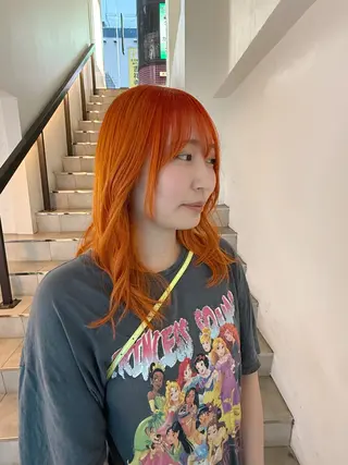 セミロング カラー ハイトーン/デザイン 🪐·˚⌖MIHOのヘアスタイル