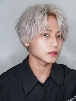 ミディアム ⭐️メンズ特化⭐️ パーマ　カラーのヘアスタイル