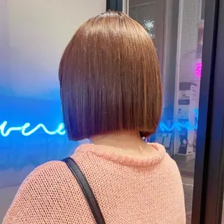 ショート Misaki /ボブ/縮毛矯正のヘアスタイル