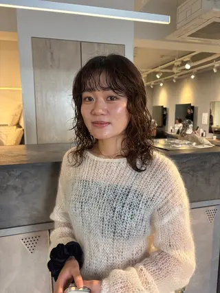 ミディアム パーマ/ボブ,ロング ヤマシタミウ🌀のヘアスタイル