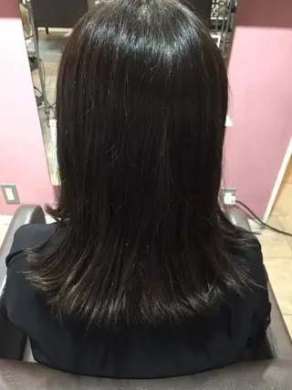 ミディアム カラー 髪質改善/痛ませ ないカラー/西村航大のヘアスタイル