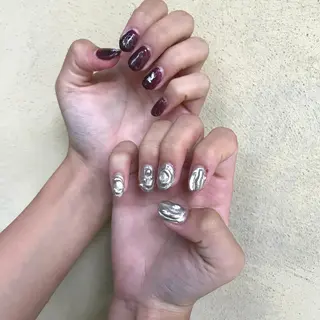 ネイル AMI ウルフパーマ/メンズのヘアスタイル