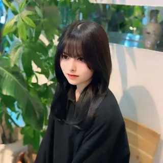 ロング カラー suzuka/透明感 カラー 美髪縮毛矯正のヘアスタイル