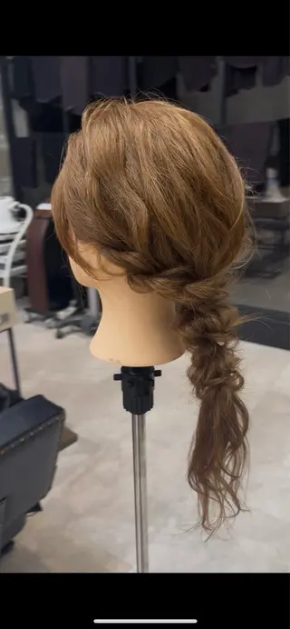 ヘアアレンジ misato/レイヤ ー/暖色カラーのヘアスタイル