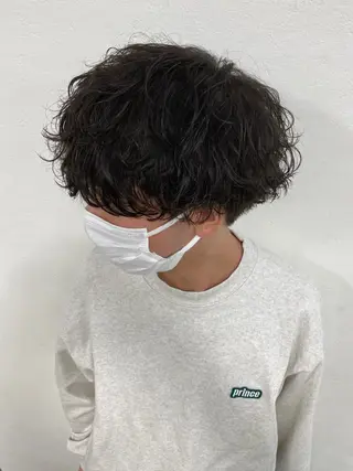 ミディアム メンズ 飯田 祥哉のヘアスタイル