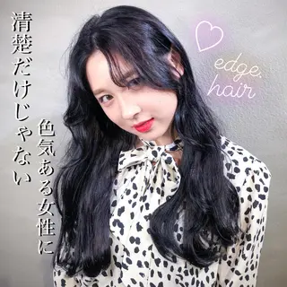 ロング カラー 透明感カラー×小 顔レイヤー♡ヒデさんのヘアスタイル