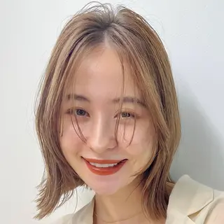 ミディアム カラー 🫧レイヤー/暖色 /ベージュMAI🫧のヘアスタイル