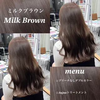 ロング カラー ヘアアレンジ ブリーチなしカラー /新百合ヶ丘/安形翔のヘアスタイル