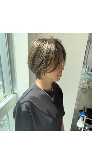 ショート カラー 🌟TOSHI/透明 感カラー/ショートのヘアスタイル