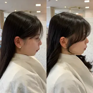 セミロング 韓国ヘア特化🇰🇷 心斎橋【ユリカ】のヘアスタイル