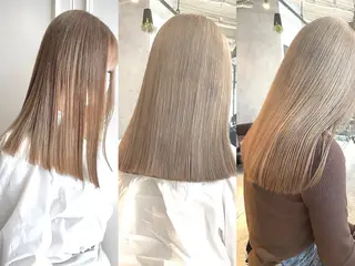 セミロング カラー 💘透明感カラー💘 沖本 将宏のヘアスタイル