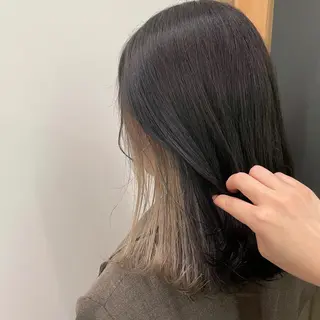 ミディアム カラー 中山 まどかのヘアスタイル