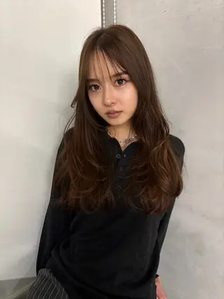 セミロング unami kichijoji所属・💭透明感/艶髪🫧 haluki🫧‪のヘアスタイル