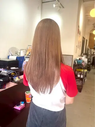 カラー ★艶ハイトーン★ LUCKモミジのヘアスタイル