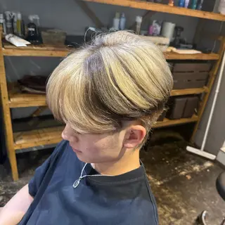 ショート カラー 透明感カラー/パーマ 🌀アオノのヘアスタイル