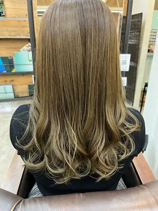 ロング カラー 艶髪矯正/髪質改善 カイトのヘアスタイル