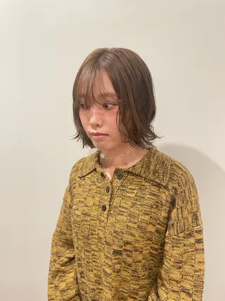 ショート カラー パーマ CEINE loq ‪🍒なつきのヘアスタイル