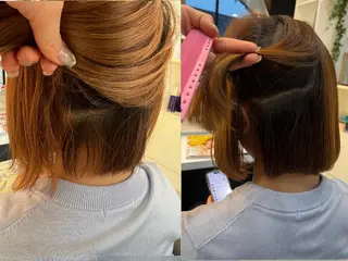 ショート 韓国風顔まわり/ベー ジュ/マツエク♡美咲のマツエク・マツパデザイン