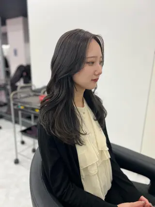 ロング カラー ヘアアレンジ 透明感×韓流ハイ トーン🫧RYUTAのヘアスタイル