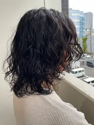 セミロング パーマ Toiro 横浜所属・🎀レイヤー/パーマ カラー/ai🎀のヘアスタイル