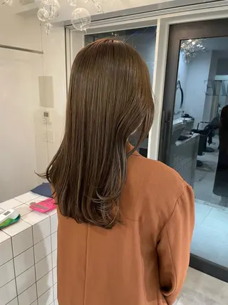 ロング カラー Koto🌿 ブリーチなしカラーのヘアスタイル