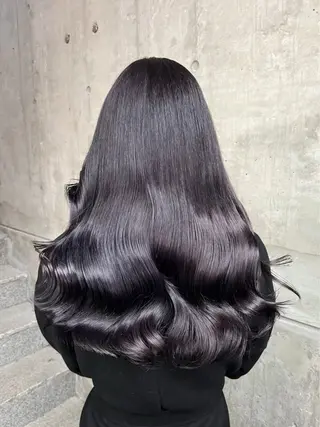 ロング カラー BABY 艶髪暗髪ヘア💖達人のヘアスタイル